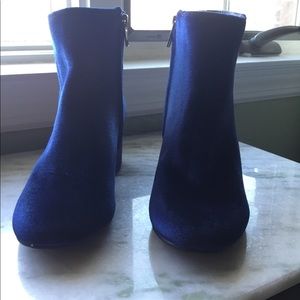 Royal blue Suede boots